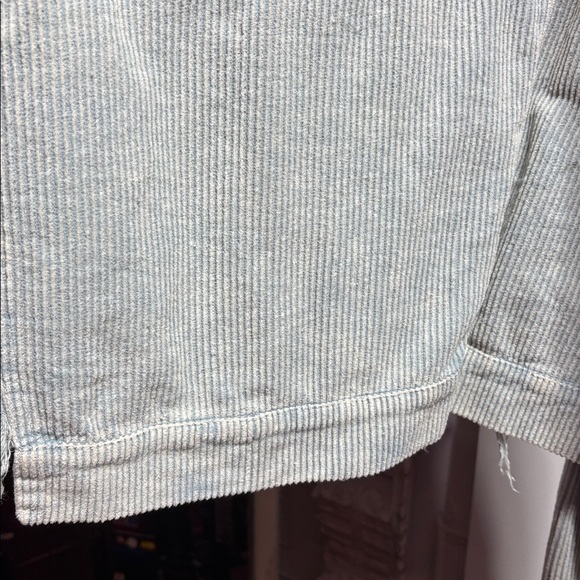 Distressed cropped corduroy jacket powder, blue - Picture 9 of 10